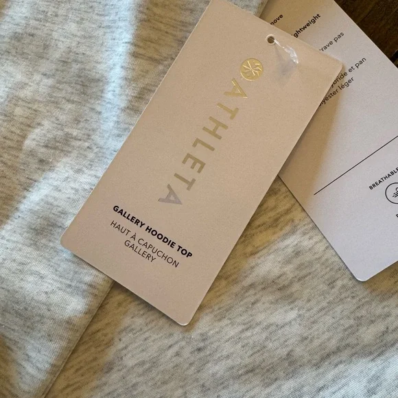 NWT Athleta Gallery Hoodie Top - Ladies size Medium - Picture 3 of 11
